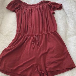 Super cute off the shoulder romper